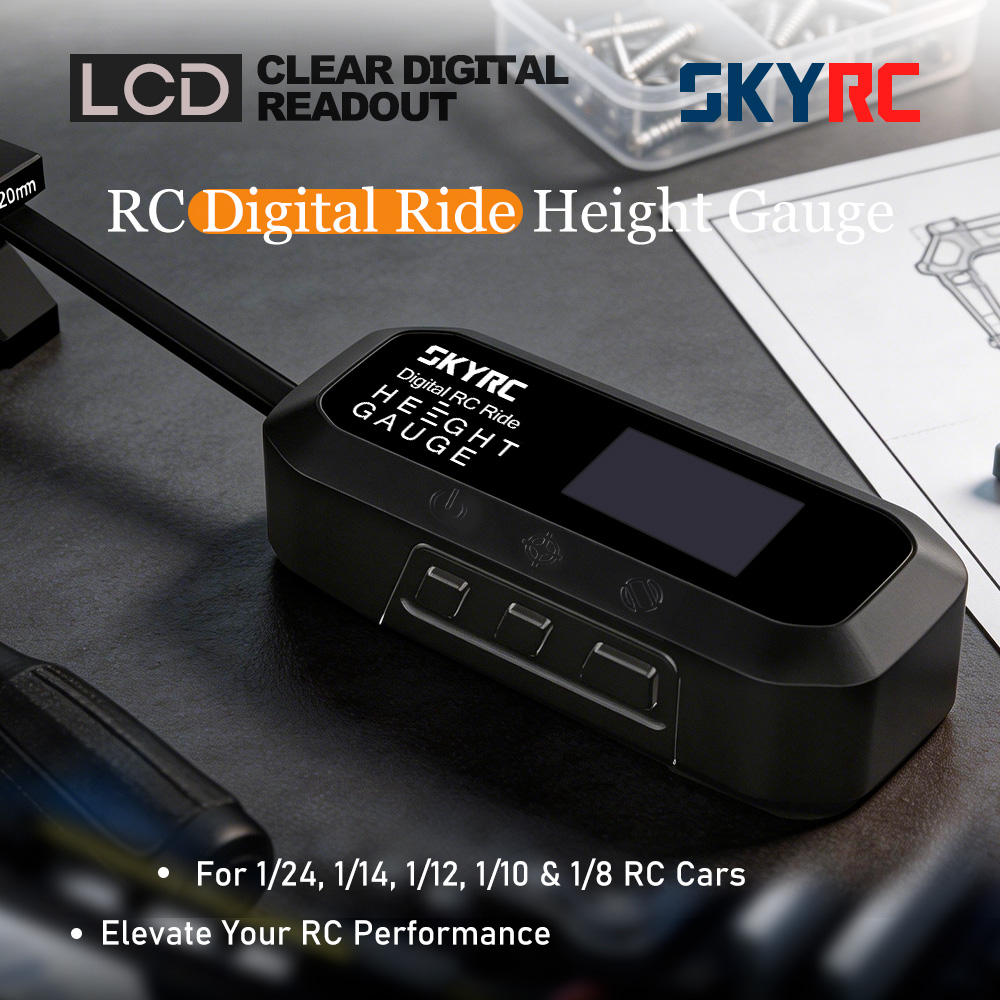 Fpv Drone Tool Kit - เครื่องวัดระยะห่างตัวถังรถบังคับวิทยุ SkyRC แบบดิจิตอล ความแม่นยำ 0.1 มม.